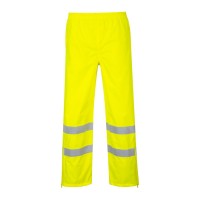 CALÇA IMPERM AMARELA ALTA VISIB 2 FITAS REFL S487
